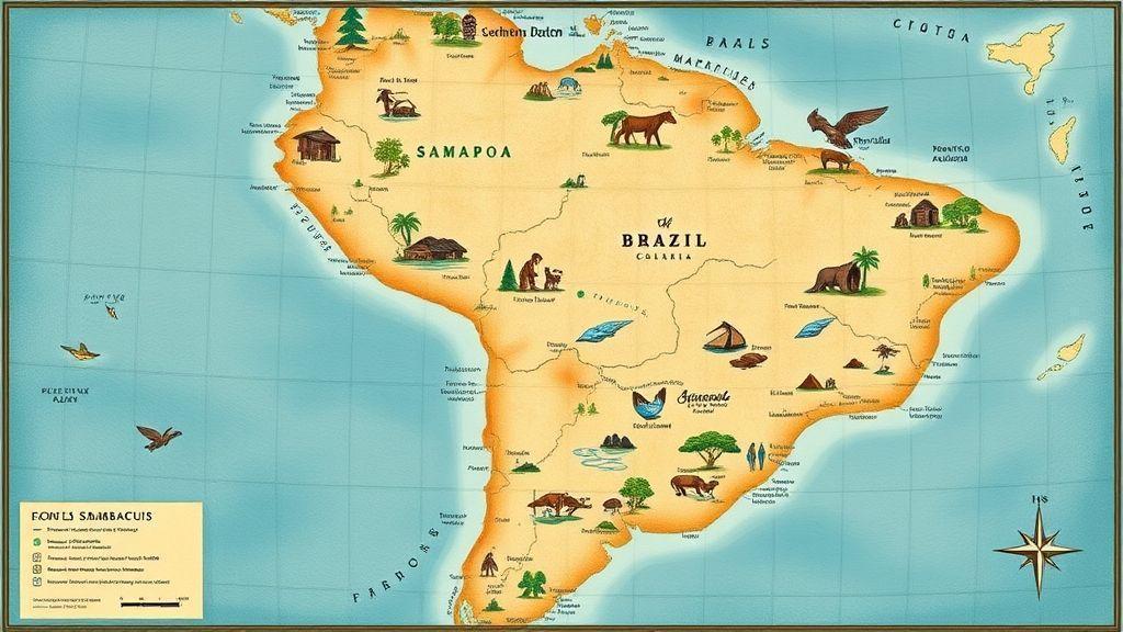  A distribuição dos sambaquis ao longo do litoral brasileiro