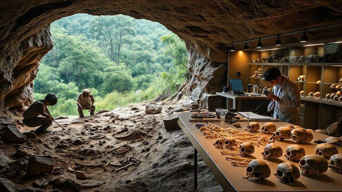  Como fósseis humanos e animais ajudam a reconstruir o passado