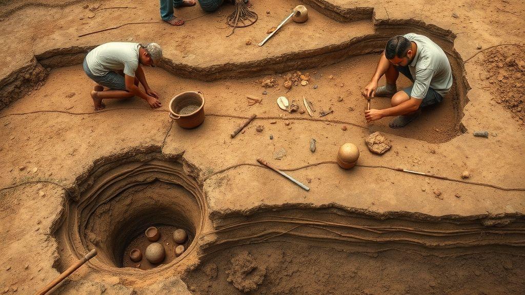  Técnicas de escavação e estudos em sítios da tradição
