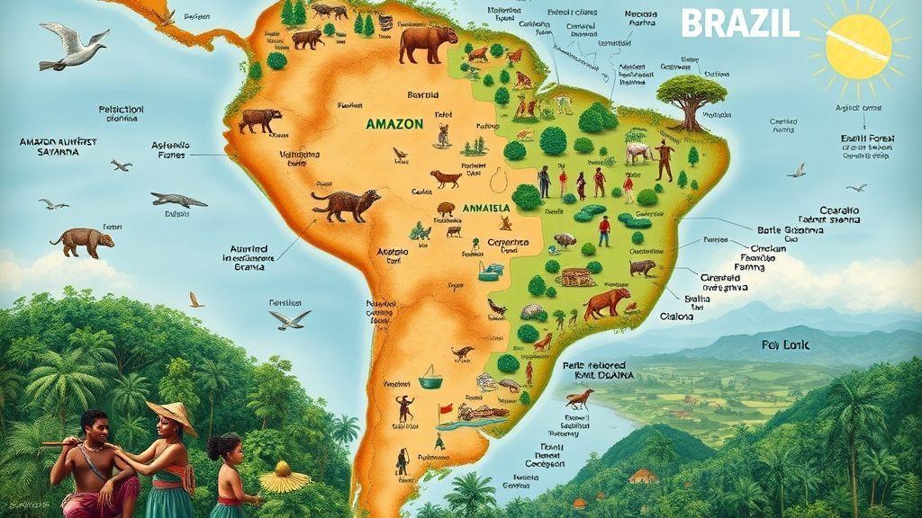  A distribuição dos povos pelos principais biomas brasileiros