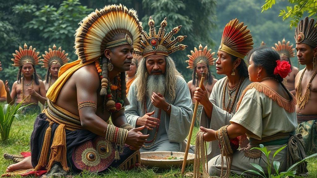  Crenças espirituais, rituais e o papel dos pajés