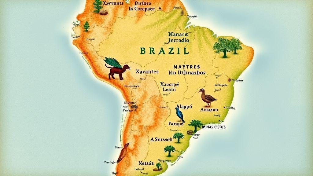  Distribuição geográfica dos povos Macro-Jê no Brasil