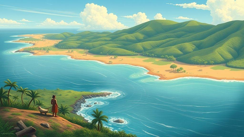  Localização e territórios ocupados no litoral nordestino