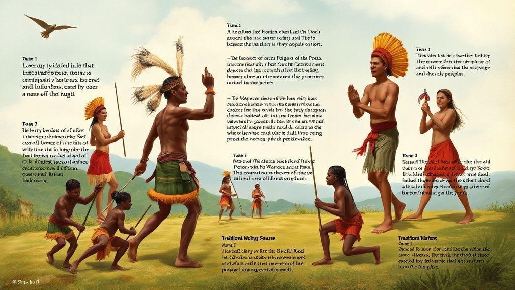  Práticas culturais, crenças espirituais e tradições de guerra