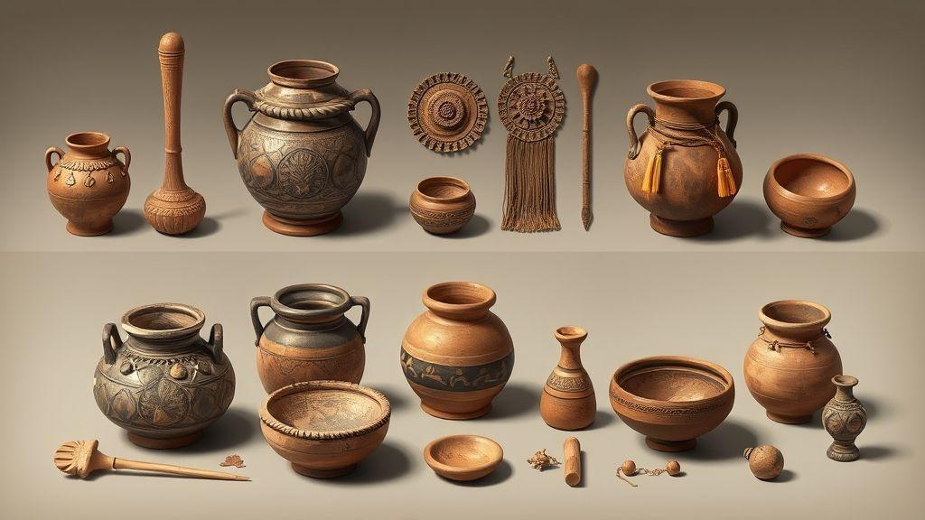  Uso de artefatos, cerâmica e adornos em contextos rituais