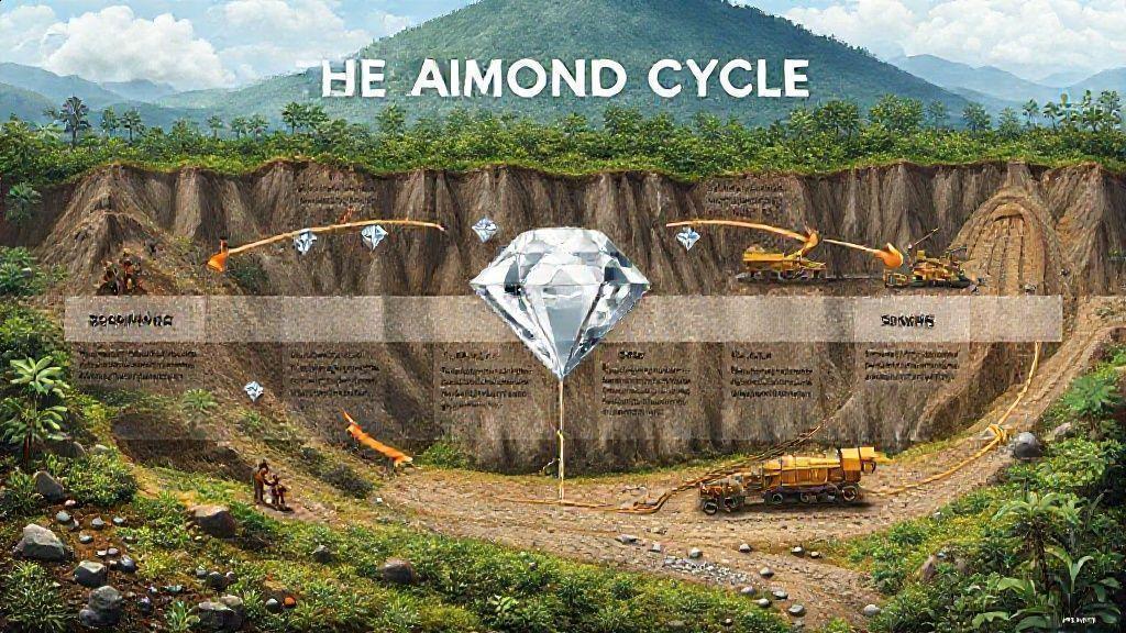 As etapas do ciclo do diamante