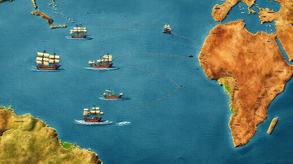 As principais rotas de tráfico de escravizados