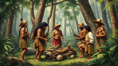 O escambo do pau-brasil e os indígenas