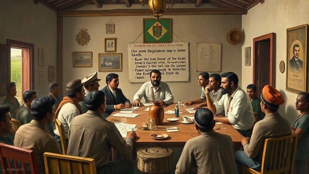 O papel das câmaras na organização econômica e no controle da mão de obra